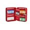 Adiroffice 30-Key Steel Secure Key Cabinet with Combination Lock, Red, PK2 ADI682-30-RED-2pk - alternate 5